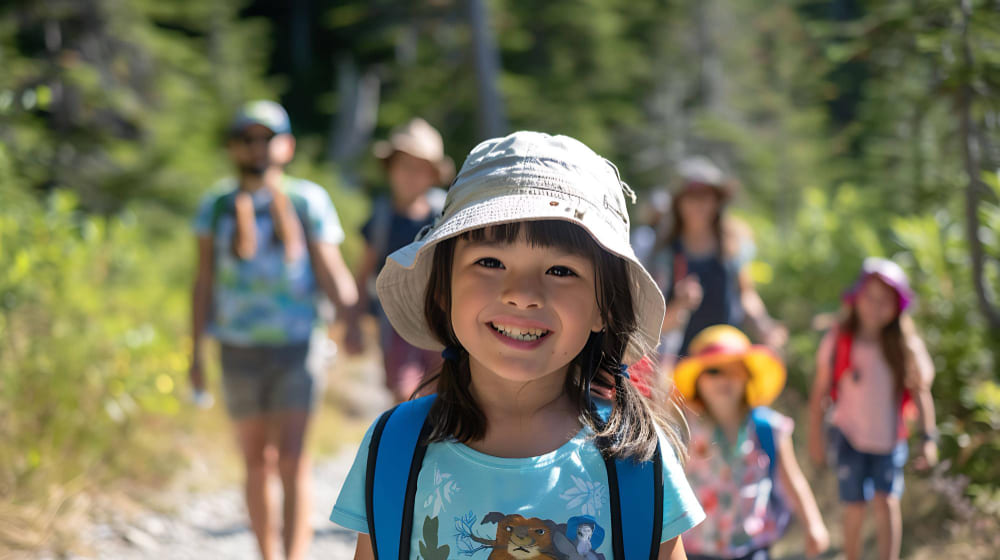 Excursión de niños.
